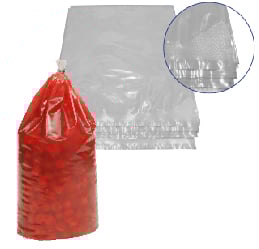 clipped and angle heat seal cook chill bags